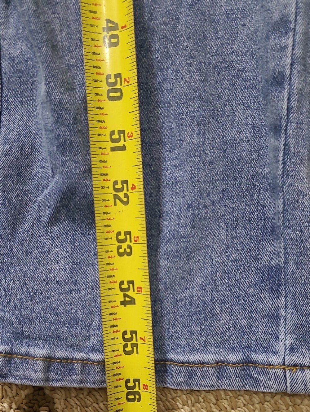 Women's Light Blue Denim Jeans Overalls with Adjustable Straps - Picture 12 of 15